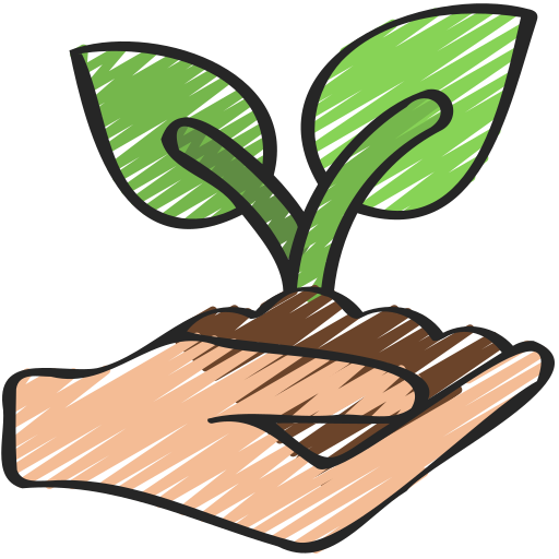 Career growth plant illustration
